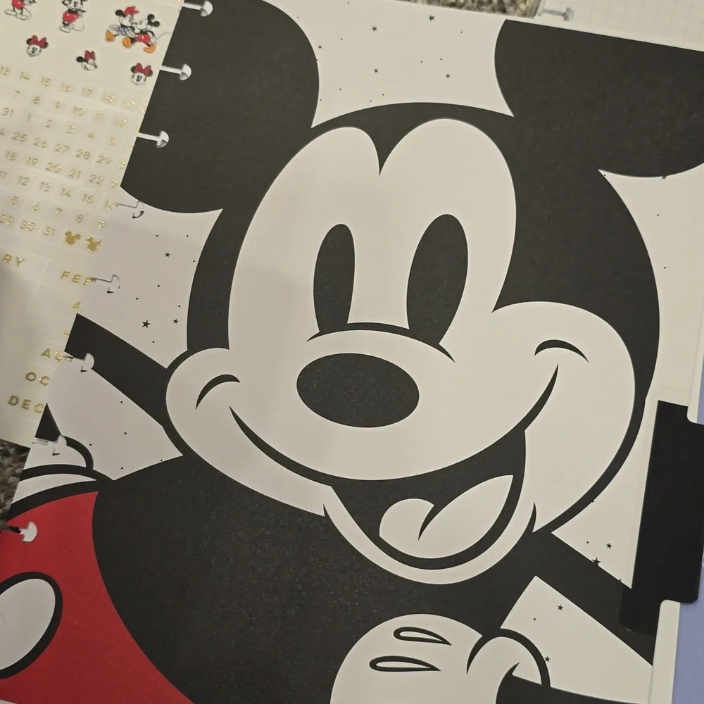 The Happy Planner Disney Mickey Mouse Undated Calender Extension Pack & Paper